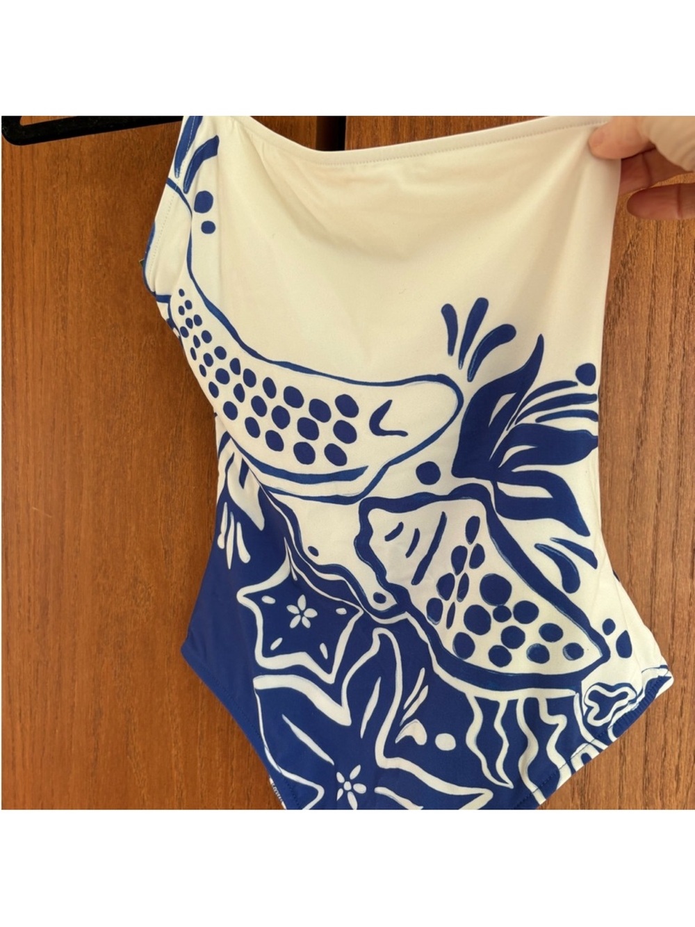 NWT FARM Rio River Nature One-Shoulder One Piece Swimsuit Sz M - Picture 5 of 7